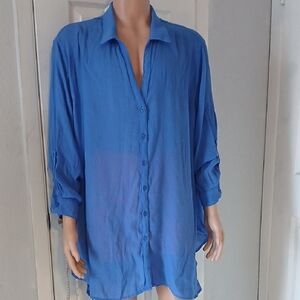 Time and Tru Royal Blue Top